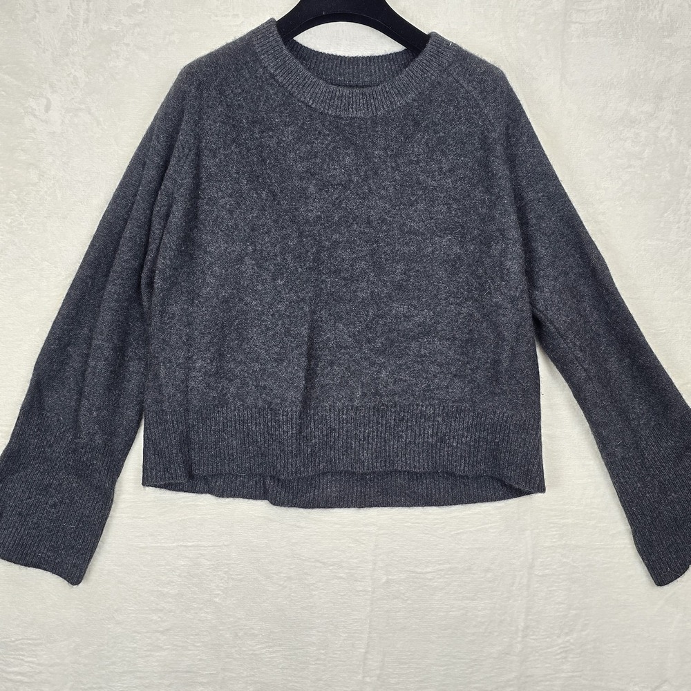 Rachel Zoe Size Large Women's 100%‎ 2 Ply Cashmere Crewneck Sweater Ribbed...